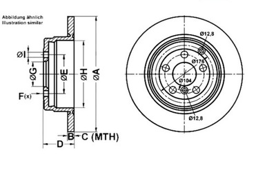 Ate тормозные диски тормозные 2szt. land rover range rover фото №1