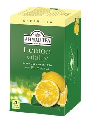 Herbata Ahmad Tea Green Lemon Vitality 20x2g