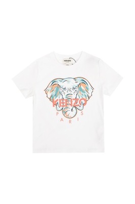 Biała koszulka ze słoniem KENZO Kids 110 cm 5 lat