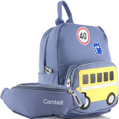 Plecak przedszkolny plus saszetka Niebieski