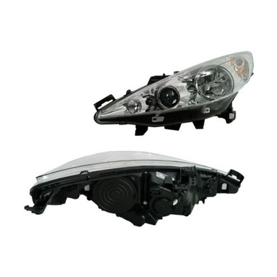 Лампа peugeot 207 05.06-12.13 фара левый фото №1