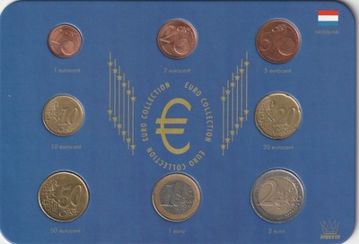 1129 - Zestaw 8 monet euro Holandia