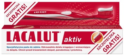 Lacalut Activ specjalistyczna pasta do zębów 75ml szczoteczka