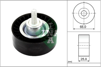 INA ROLLO PROPULSOR CORREA DE CUÑA JAGUAR E-PACE F-PACE XE XF II XF  