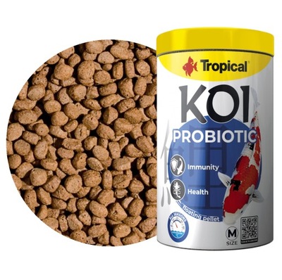 Tropical Koi Probiotic Pellet M 1L Pokarm dla koi