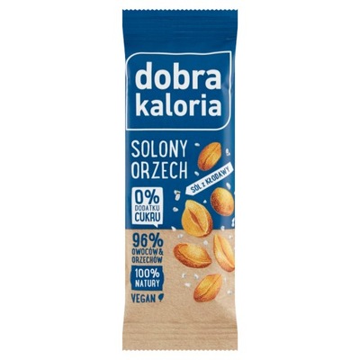 Dobra Kaloria baton owocowy solony orzech 35g