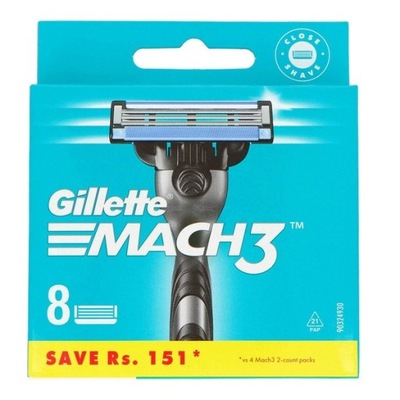 Gillette Mach 3 Wymienne ostrza do maszynki do golenia