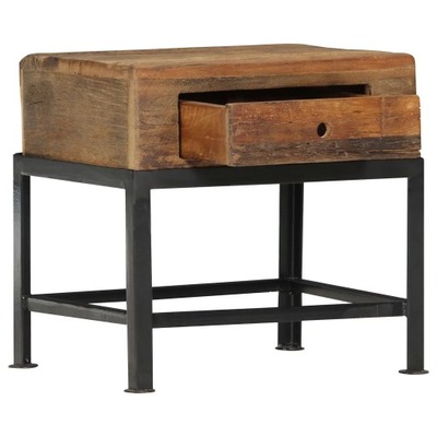 vidaXL Nočný stolík, 40 x 35 x 50 cm, masívne recyklované drevo