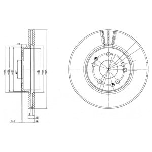 DISKAI STABDŽIŲ DELPHI BG2772 