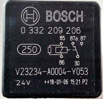 Реле двірник man volvo daf 24v фото №1