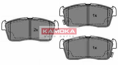 Гальмівні колодки ham перед kamoka daihatsu cuore vii 1.0 фото №1