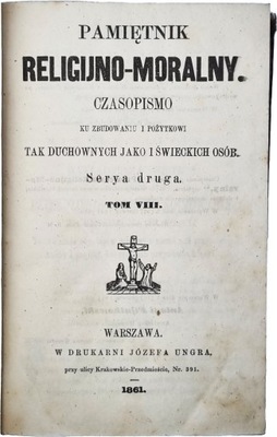 Pamiętnik religijno-moralny Rocznik 1861