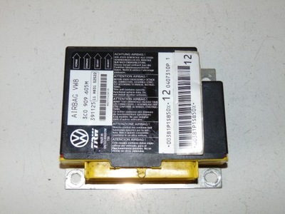 Датчик подушек подушка безопасности vw passat b6 3c0909605m фото №1