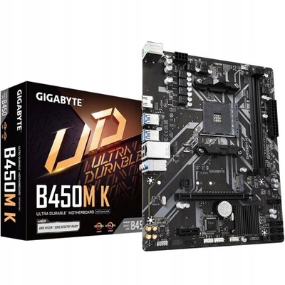 GIGABYTE MB Sc AM4 B450M K, AMD B450, 2xDDR4, 1xHDMI, mATX B450M K