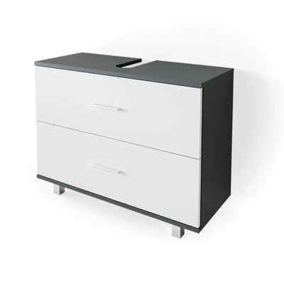 SZAFKA POD UMYWALKĘ ILIAS ANTRACYT/BIAŁY VICCO