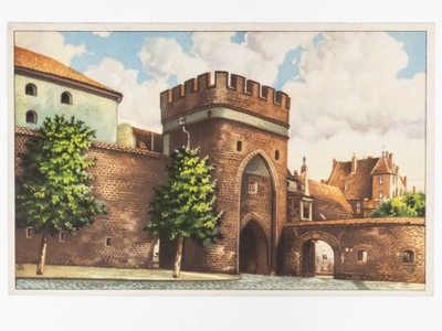 TORUŃ - BRAMA MOSTOWA OKUPACJA NIEMIECKA II WŚ