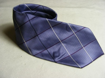 AVENUE jedwabny krawat wrzos fiolet lila 10 cm