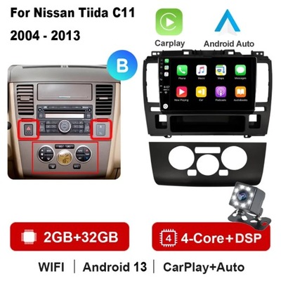 NAVEGACIÓN GPS DSP RADIO DE AUTOMÓVIL CON ANDROIDEM PARA NISSAN TIIDA C11 2004-2013 CARPLAY  