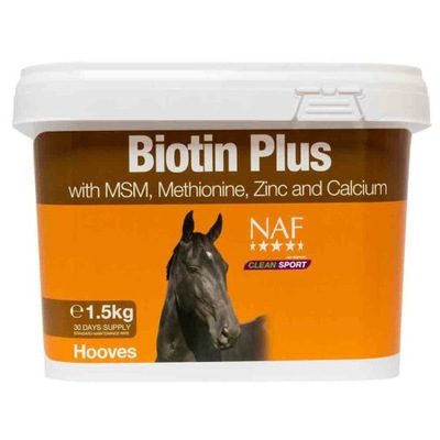 NAF BIOTIN PLUS 1.5KG - biotyna dla koni