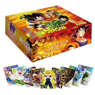 Karty Dragon Ball Shiny Son Goku Saiyan Vegeta Anime Trading Battle