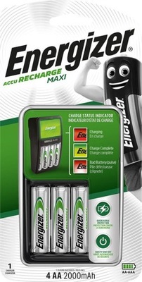 ENERGIZER ŁADOWARKA MAXI4AA ACCU HR6 POW 2000mAh