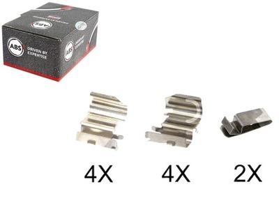 A.b.s. набор монтажный тормозных колодок тормозной. mazda mpv фото №1