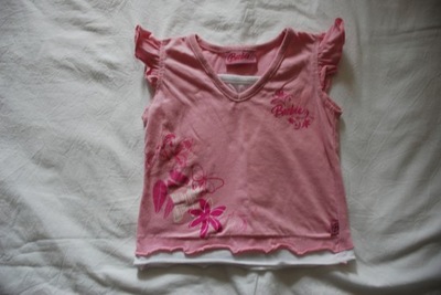 Bluzeczka Barbie kr. rękaw dla dziewczynki 2-3 lat