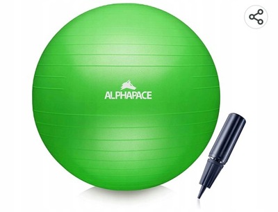 Piłka klasyczna alphapace 75 cm zielona