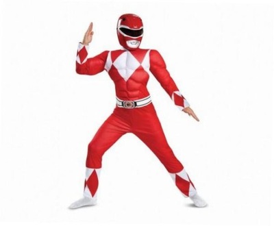 Strój Red Ranger Classic Muscle Power Rangers M