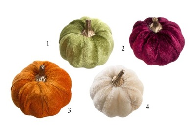 Jesienna dynia welurowa - 4 kolory