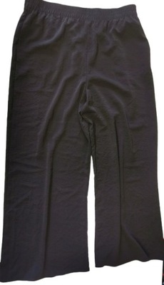 New Look spodnie czarne szeroka nogawka cienkie 46