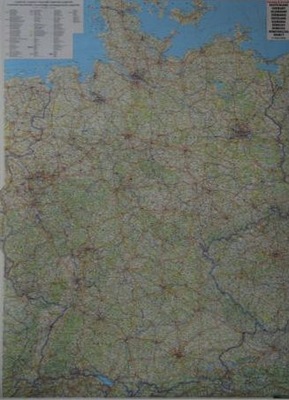 Niemcy mapa ścienna 'KORKOWA' PINBOARD
