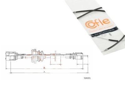 ТРОС СПІДОМЕТРА COFLE S24101 RENAULT COFLE