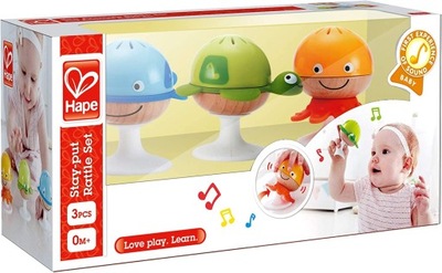 Hape E0330,Pl, Zestaw Stojących Grzechotek E0330