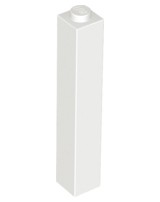 2x LEGO 2453b Brick 1 x 1 x 5