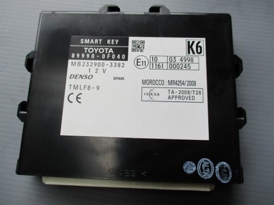 Модуль smart key toyota verso 2014r 89990-0f040 фото №1