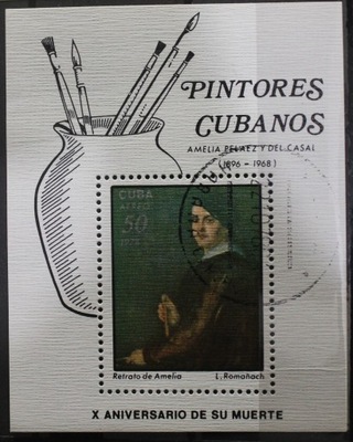 Kuba blok malarstwo 1978 R