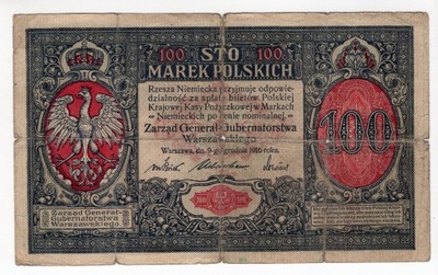 100 marek polskich 1916 generał A 2892111