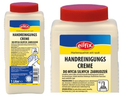 Krem do mycia rąk Eilfix 1l usuwa silne zabrudzenia premium