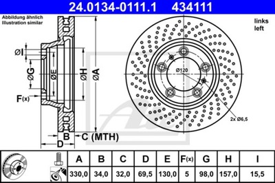 DISCO DE FRENADO ATE 24.0134-0111.1  