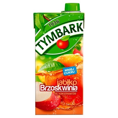 Tymbark jabłko brzoskwinia 1 l