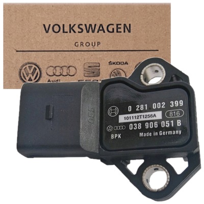 NUEVO SENSOR DE PRESIÓN MAPSENSOR 038906051B 1.8T 1.9TDI ORIGINAL VAG VW  