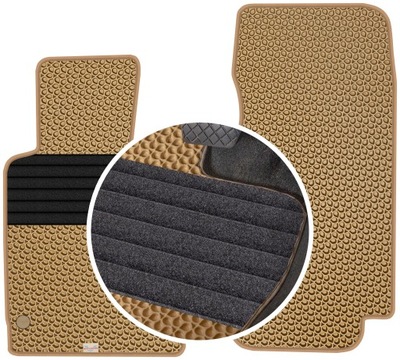 BMW Z3 CUPÉ 1997-2003 ALFOMBRILLAS GOMA PARA COCHE EVA COLOR BEIGE  