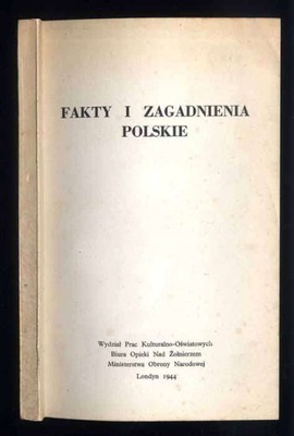 Fakty i zagadnienia polskie 1944 mapa II RP