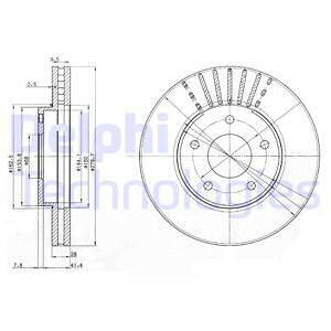 ДИСК ГАЛЬМІВНИЙ DELPHI BG3816