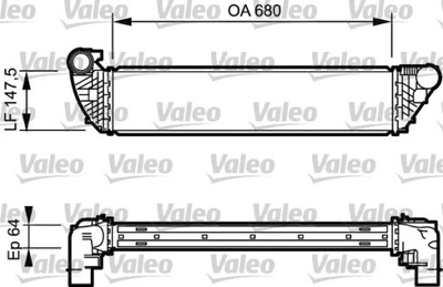 V 817828 РАДИАТОР ИНТЕРКУЛЕР RENAULT: ESPACE IV