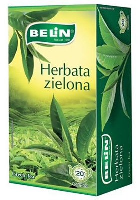 Herbata ZIELONA 20 torebek BELIN