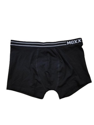 Mexx bawełniane męskie czarne bokserki logo L