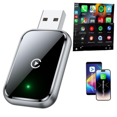 BEZPRZEWODOWY CARPLAY ANDROID AUTO ADAPTER USB