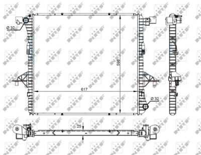 NRF РАДИАТОР VW AMAROK 2,0TSI\/TDI\/BITDI 10- фото